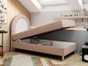 Kinderbett NEST, Boxspringbetten für Kinderzimmer, Jugendbett, Einzelbett mit Matratze 90 x 180 cm - Rosa Velvet - Topper Visco Bild 2