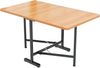 Klappbarer Esstisch H 75 x T 120 x B 80 cm aus MDF in American White Oak, ausziehbar, platzsparend und belastbar bis 60 kg Bild 3