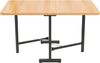 Klappbarer Esstisch H 75 x T 120 x B 80 cm aus MDF in American White Oak, ausziehbar, platzsparend und belastbar bis 60 kg Bild 4