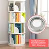 TUWENA Bücherregal Drehbares Bücherregal, 360° Holz-Eck Lagerregal, Aufbewahrungsregal, 2/3/4/5 Etagen Bücherorganisator für Wohnzimmer, Büro, Kinderzimmer Bild 3