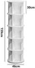 TUWENA Bücherregal Drehbares Bücherregal, 360° Holz-Eck Lagerregal, Aufbewahrungsregal, 2/3/4/5 Etagen Bücherorganisator für Wohnzimmer, Büro, Kinderzimmer Bild 2