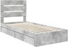vidaXL Aufbewahrungsbett Beton Grau 70 x 190 cm Holzwerkstoff 3411935 Bild 4