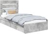 vidaXL Aufbewahrungsbett Beton Grau 70 x 190 cm Holzwerkstoff 3411935 Bild 2