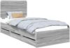 vidaXL Bettrahmen Graues Sonoma 75 x 190 cm Ingenieurs Holz 3412649 Bild 2