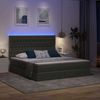 vidaXL Bett mit Stauraum und LED Dunkelgrau 180 x 200 cm Polyester 3372496 Bild 5