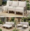 i@home Gartensofa Outdoorsofa, 3-Sitzer-Sofa, Multifunktionales Sofa, lässt sich in einen Liegesessel verwandeln Bild 2
