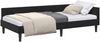 vidaXL Eckbettgestell mit Kopfteil Schwarz 90 cm x 200 cm Samt 42016159 Bild 2