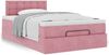 vidaXL Ottoman-Bett mit Matratze Rosa 120x200 cm Samt 3311914 Bild 4