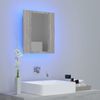 LED-Spiegelschrank Grau Sonoma 40 x 12 x 45 cm Holzwerkstoff Bild 5