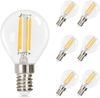 ZMH 6er-set LED-Leuchtmittel E14 Vintage Edison Glühlampe 2700k Warmweiß Retro Filament Hochwertiges Glas Energiesparlampe für Hotel Haus Bild 1