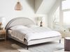 Bett mit Lattenrost Stoff MARGUT 180 x 200 cm Hellgrau Bild 3