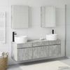 vidaXL Badezimmerschrank-Set 5 pcs Betongrau 53 x 15,5 x 70 cm 3406650 Bild 1