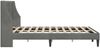 vidaXL Bettrahmen mit Kopfteil Dunkelgrau 137 x 190 cm Samt 42027463 Bild 5