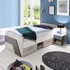 Jugendbett NONA Bett Bettanlage mit Nachtkommode Sandeiche 90x200 cm Bild 2