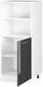 Hochschrank R-Line Anthrazit Hochglanz 60 cm mit offenen Regalen, und Tür Vicco Bild 5