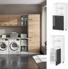 Hochschrank R-Line Anthrazit Hochglanz 60 cm mit offenen Regalen, und Tür Vicco Bild 2