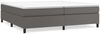 vidaXL Polsterbett Grau 200x200 cm Kunstleder [3121069] Bild 2