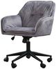 KAWOLA Bürostuhl TERRY Schreibtischstuhl Velvet grau 83 x 66 x 63 cm Bild 3