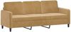 vidaXL 3-Sitzer-Sofa mit Hocker Braun 180 cm Samt 3201181 Bild 4