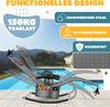 KESSER® Sonnenliege Relaxliege Schwungliege | Gartenliege | Gartenstuhl | Klappstuhl faltbar | Liegestuhl | Schaukelsessel | ergonomische Relaxsessel | wetterfest | 150 kg Belastung | Grau Bild 4