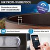 BRAST Whirlpool MSpa Verto-Serie, 5 Modelle, In- Outdoor Pool, Winterfest, (aufblasbar MSpa Duet Eco für 6 Personen, Ø173x65cm, 138 Massagedüsen in 3 Intensitäten), einfache Steuerung per App Bild 3