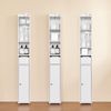 SoBuy BZR34-K-W Badezimmer-Hochschrank, Spanplatte, Melamin, Weiß, 20 x 145 x 17 cm Bild 5