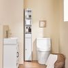 SoBuy BZR34-K-W Badezimmer-Hochschrank, Spanplatte, Melamin, Weiß, 20 x 145 x 17 cm Bild 2
