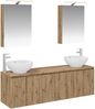 vidaXL Badezimmerschrank-Set 5 pcs Artisan-Eiche Holzwerkstoff 3406478 Bild 2