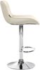 Barhocker 2er Set TAMPA - Creme, Stoff, Chrom Barhocker mit Lehne Barstuhl Tresenhocker Tresenstuhl Kneipenhocker Kneipenstuhl Bild 4