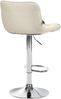 Barhocker 2er Set TAMPA - Creme, Stoff, Chrom Barhocker mit Lehne Barstuhl Tresenhocker Tresenstuhl Kneipenhocker Kneipenstuhl Bild 5