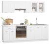 vidaXL 8-tlg. Küchenzeile Lyon Weiß Holzwerkstoff 3067647 Bild 2