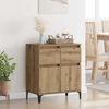 Sideboard, Kommode Artisan-Eiche 60 x 35 x 70 cm Verbundholz und Eisen j1039p Bild 2