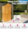 tectake Geräteschrank Gartenschrank mit Satteldach (Bausatz, 1-St, inkl. Schlüssel) aus imprägniertem Nadelholz Bild 3