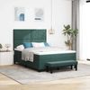 vidaXL Boxspringbett mit Kopfteil Dunkelgrün 190 x 140 cm Samt 3344579 Bild 1