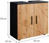 Vicco 'Irma' Waschbeckenunterschrank, Holz, Natur / Anthrazit, 59 x 30 x 60 cm Bild 3