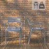 Gartenstuhl KARL mit Armlehne - 57 x 57 x 82 cm, Kunststoff, Grau | Stapelstuhl Loungestuhl Garten Outdoor-Stuhl Bild 2