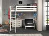 Vipack Hochbett 140x200 cm inkl. Sesselbett und Schubladen Kommode Bild 2