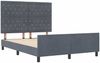 vidaXL Boxspringbett mit Kopfteil Dunkelgrau 160 x 200 cm Samt 3344886 Bild 5