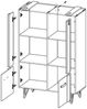 Küchenunterschrank VELDEN 40x50x82cm grifflos super matt Farbe: smaragdgrün super matt / lava (VE-D1D/40) Bild 4