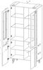 Küchenunterschrank VELDEN 40x50x82cm grifflos super matt Farbe: smaragdgrün super matt / lava (VE-D1D/40) Bild 5