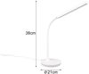LED Schreibtischleuchte TORO Weiß, dimmbar & Lichtfarbe einstellbar, Höhe 38cm Bild 3