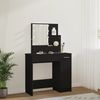 vidaXL Schminktisch mit LED Schwarz 86,5x35x136 cm 808811 Bild 4
