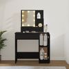 vidaXL Schminktisch mit LED Schwarz 86,5x35x136 cm 808811 Bild 3