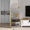 Furnishings Home Ganzkörperspiegel Oval Wandspiegel Standspiegel Groß Rechteckig/Rund Wand Ganzkörper (1 tlg), Dekorativer Runder Wandspiegel – Modern für Bad & Schlafzimmer Bild 5