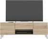 FMD Möbel - BRIGHTON 2 - TV-Board - melaminharzbeschichtete Spanplatte - Eiche Nb - 140 x 46,5 x 34,5cm Bild 5