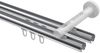 Innenlauf-Gardinenstangen-Set Siteno Santo 180 cm, 2-läufig, 20 mm Ø Chrom Bild 3