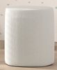 Polsterbett 90x200 und Polsterhocker MOON inkl. Lattenrost Boucle Stoff Weiß Bild 5