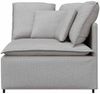 vidaXL Modulares Sofa Eckmodul mit Kissen Wolkengrau 100 cm 4104456 Bild 3