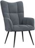 vidaXL Relaxsessel Dunkelgrau Samt [328074] Bild 2