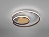 LED Deckenleuchte, dimmbar , Ring Design, rost, 39 cm, ZIBAL Bild 3